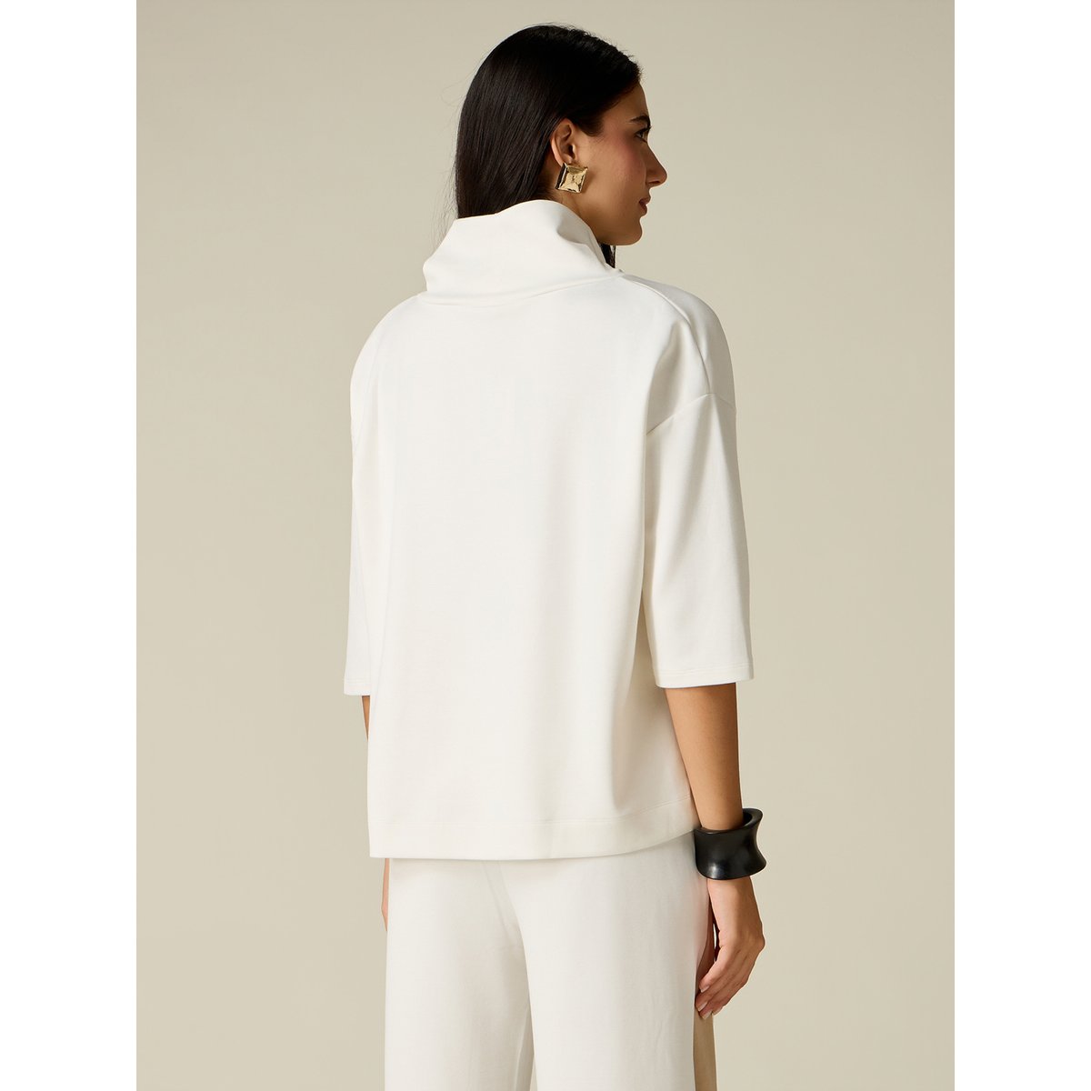 Sweat-shirt blanc, OLTRE