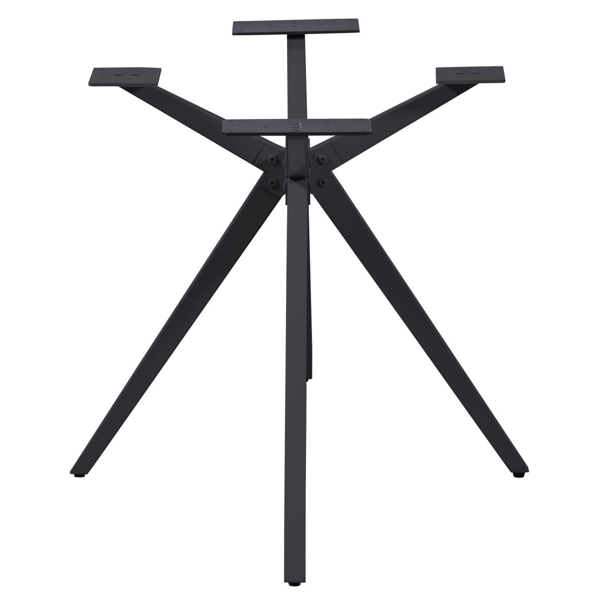 Pied de table croisee en métal HOLLAND noir, WOOOD