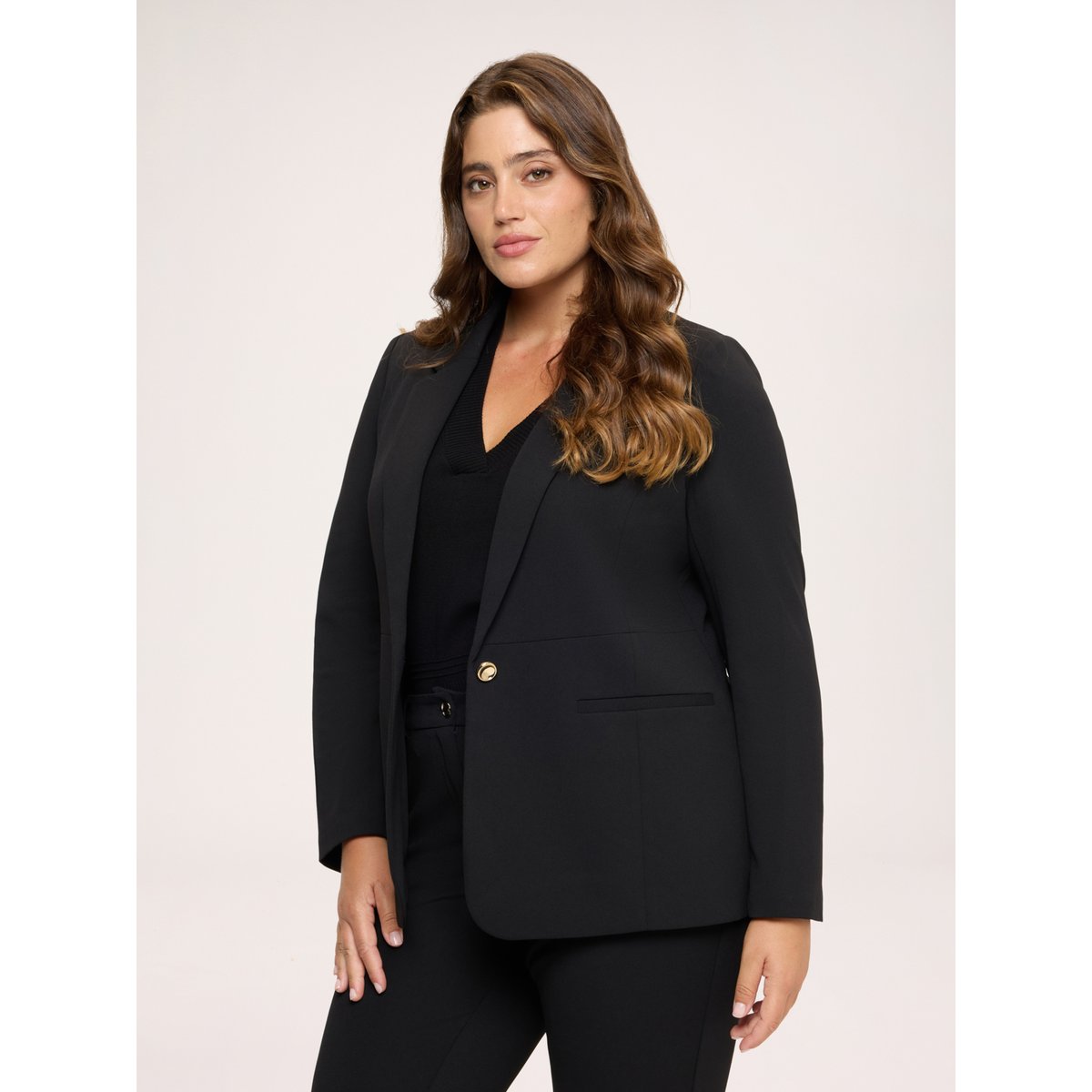 Blazer déstructuré noir, FIORELLA RUBINO