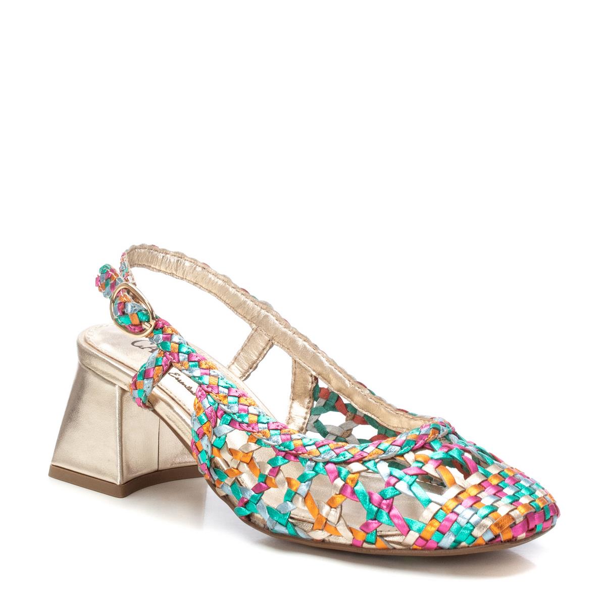 Chaussure Ballerine Talon Entreprise Boucle multicolore, CARMELA