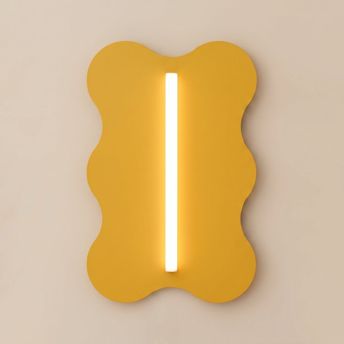 Applique murale Acier Jaune S14d 1 Klover jaune, EDEN