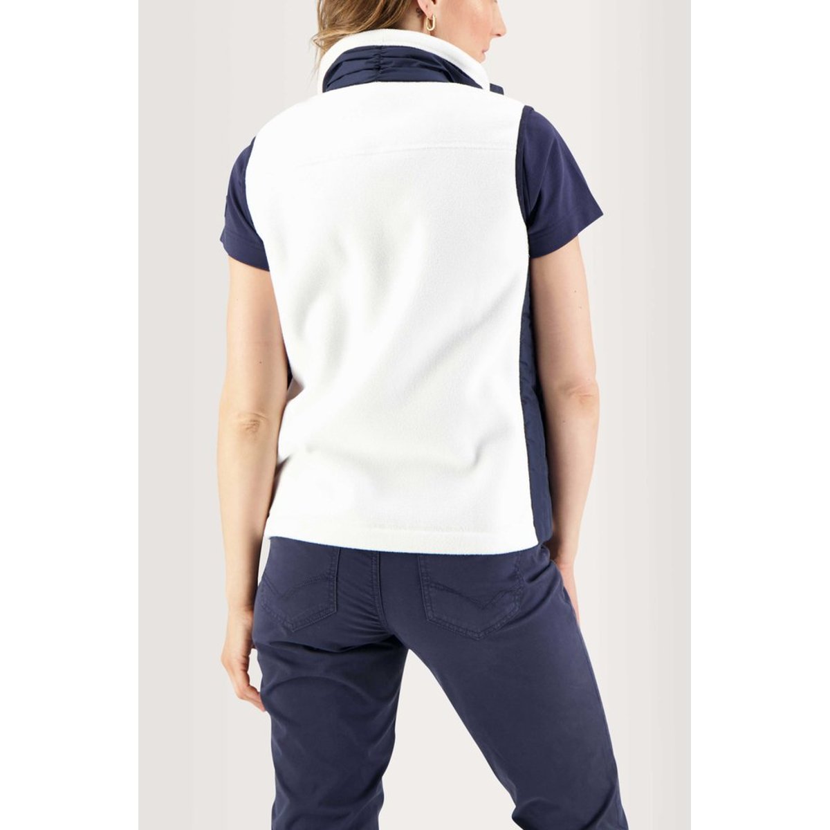 Sweat zippé ELIZASAN19027 blanc, TBS