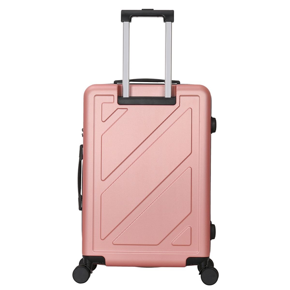 Valise Grande taille 4 roues 75cm ABS - DOWNTOWN - DEELUXE rose, DEELUXE