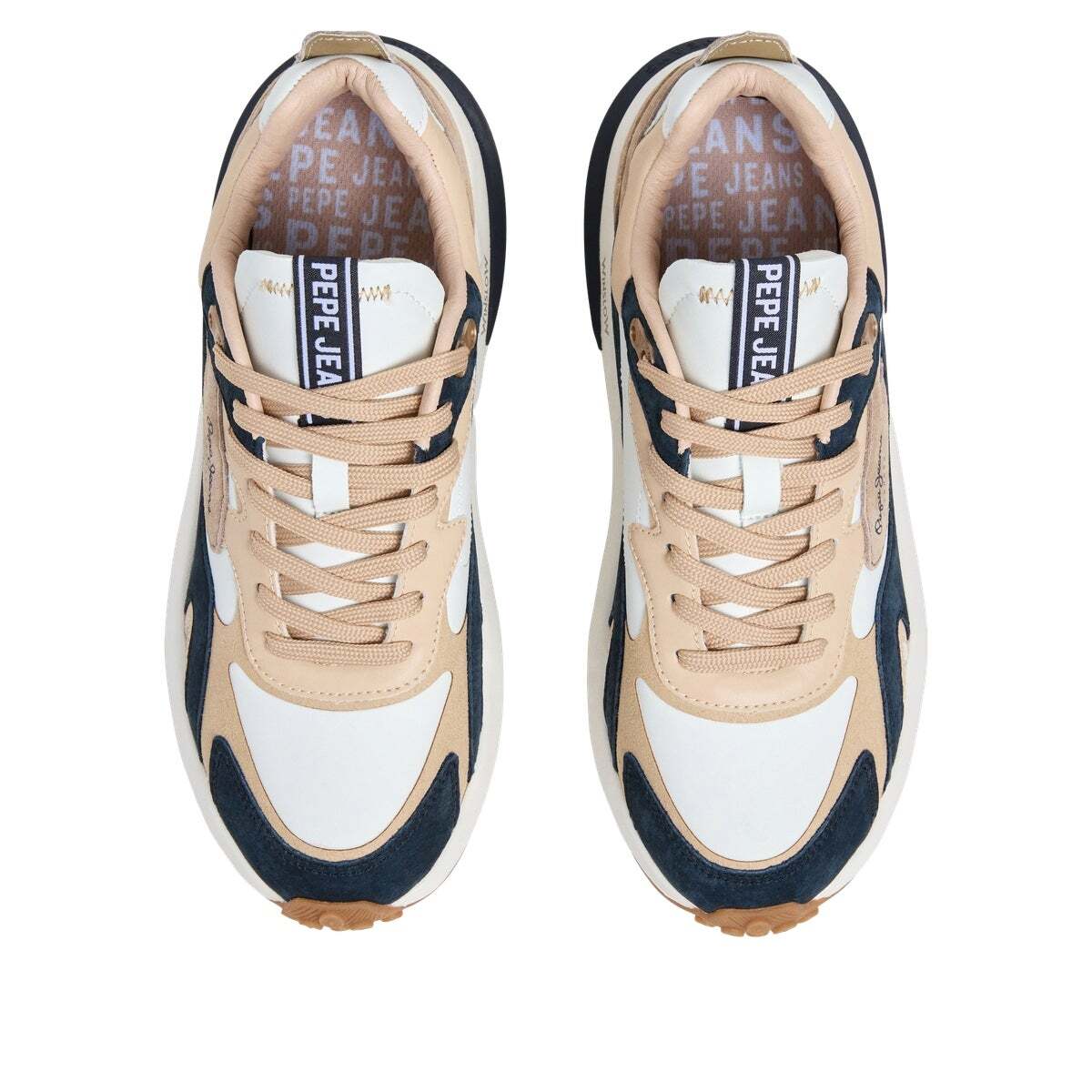 Winslow - Baskets Combinées beige nu, PEPE JEANS