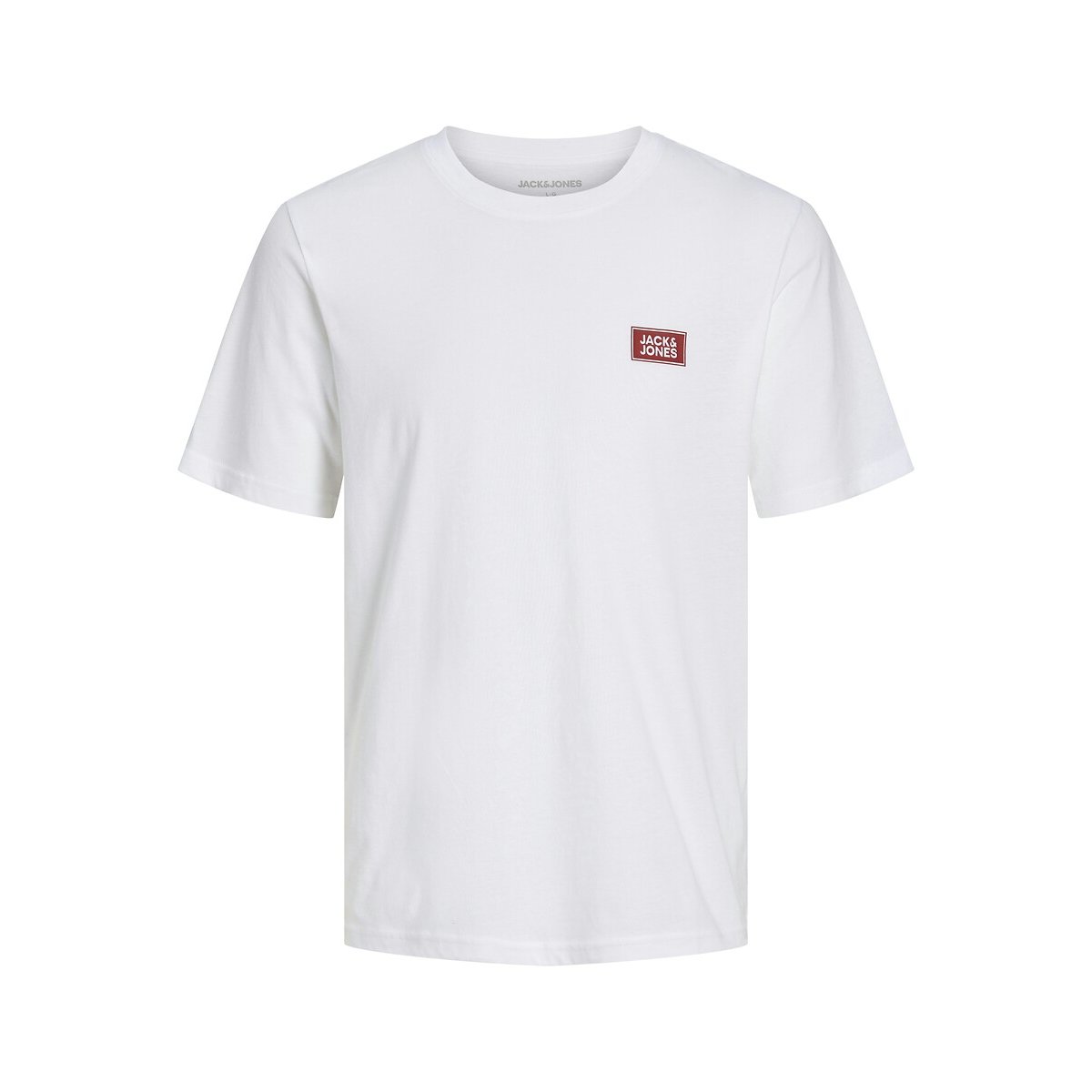 T-shirt de manga curta com gola redonda, Rush branco, JACK & JONES