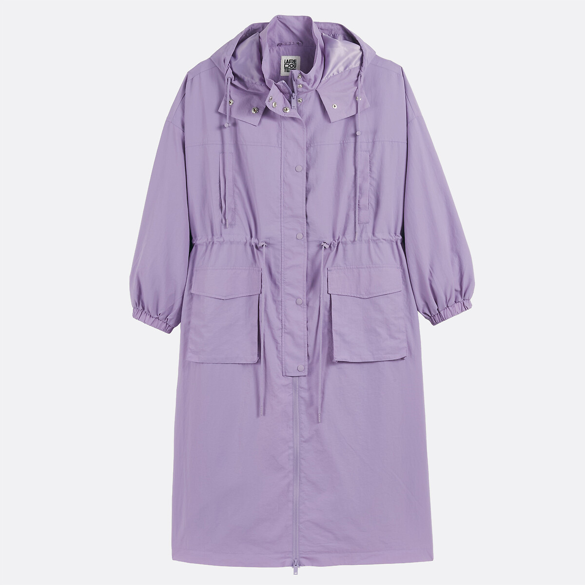 Coupe-vent light, mi-long, capuche fixe, fermeture zippée, mi-saison violet parme, LA REDOUTE COLLECTIONS