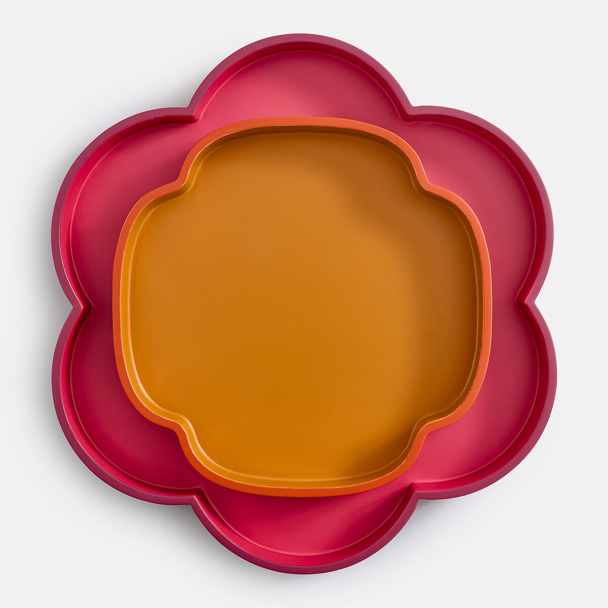 Plateau en forme de fleur, Itao bordeaux/rose, LA REDOUTE INTERIEURS