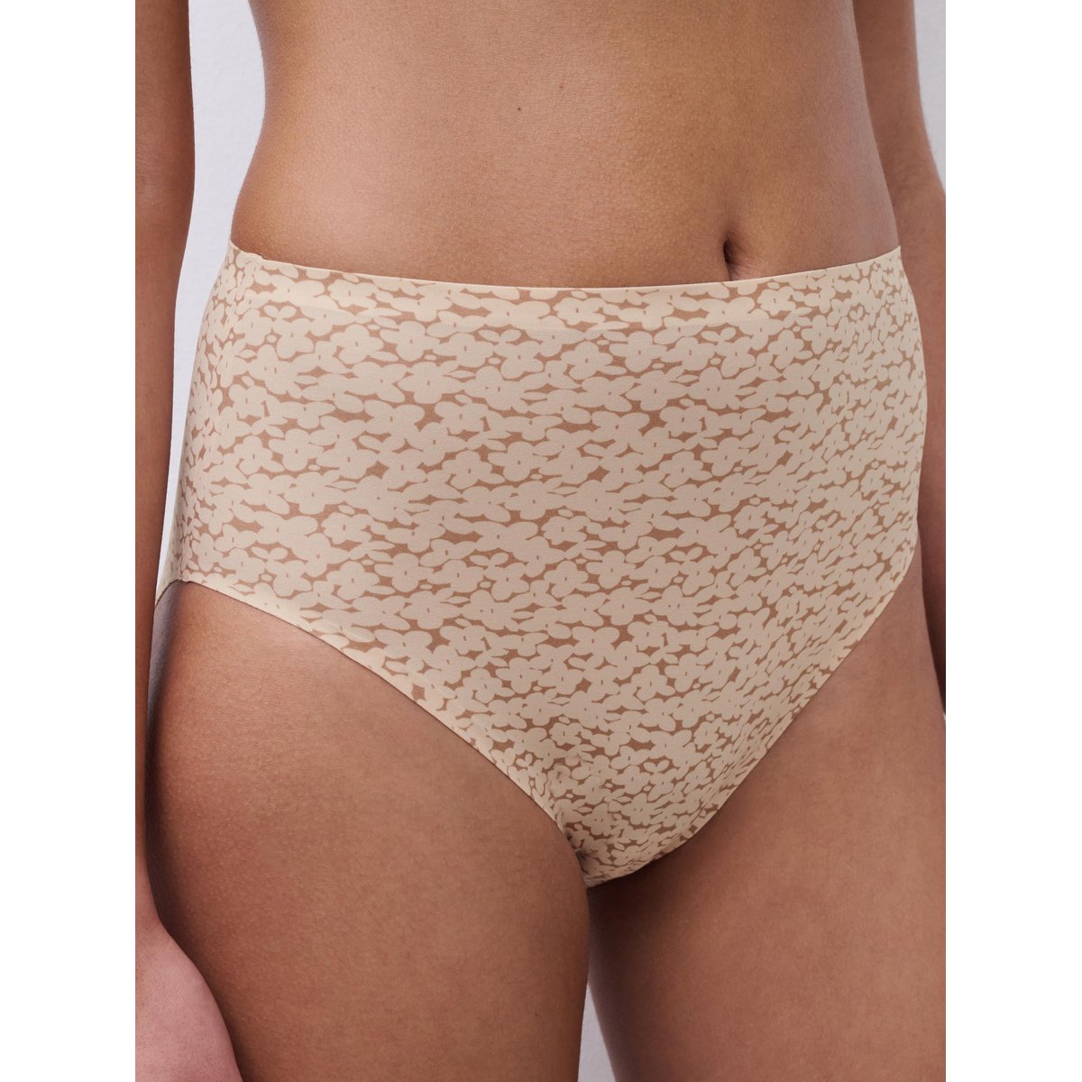 Culotte taille haute échancrée SOFTSTRETCH norah nude print, CHANTELLE