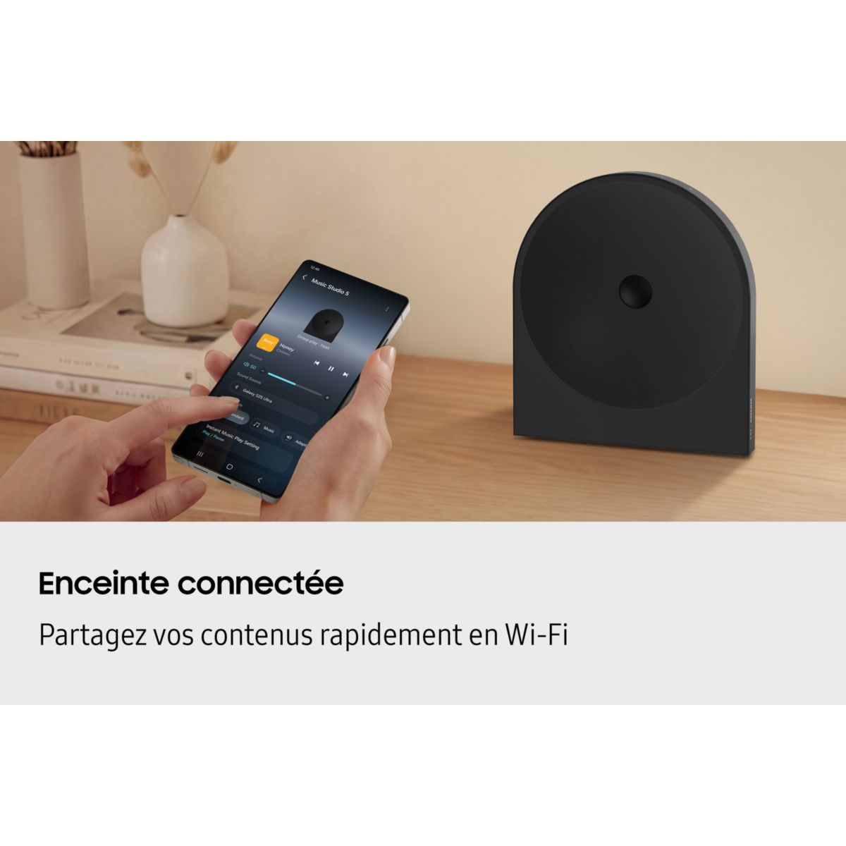 Enceinte sans fil Music Studio 5 HW-LS50H WiFi BT Black couleur unique, SAMSUNG