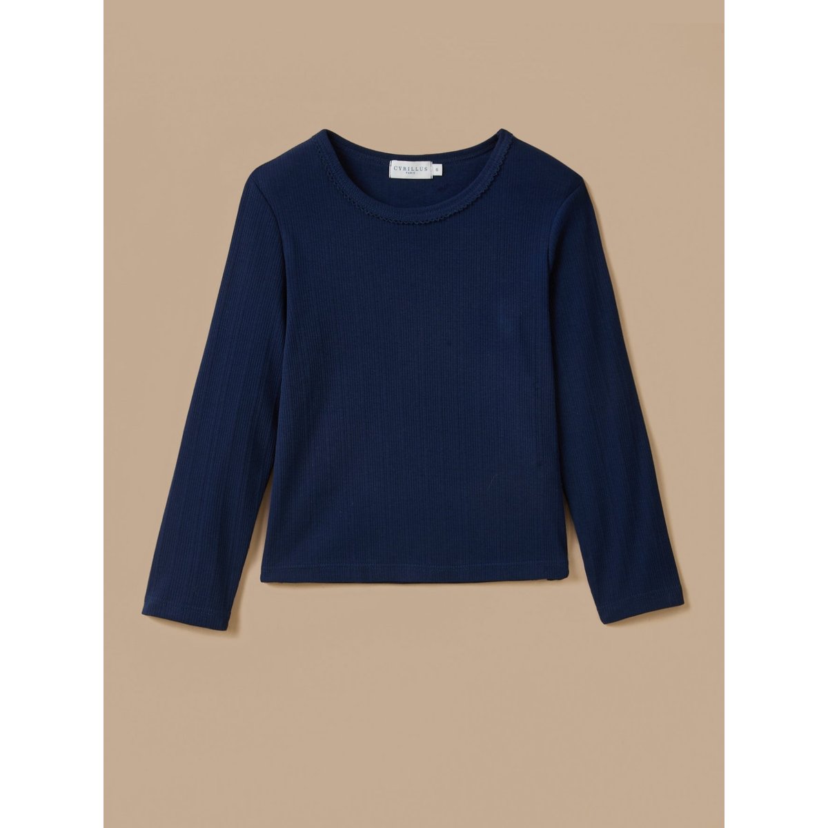 T-shirt manches longues marine, CYRILLUS