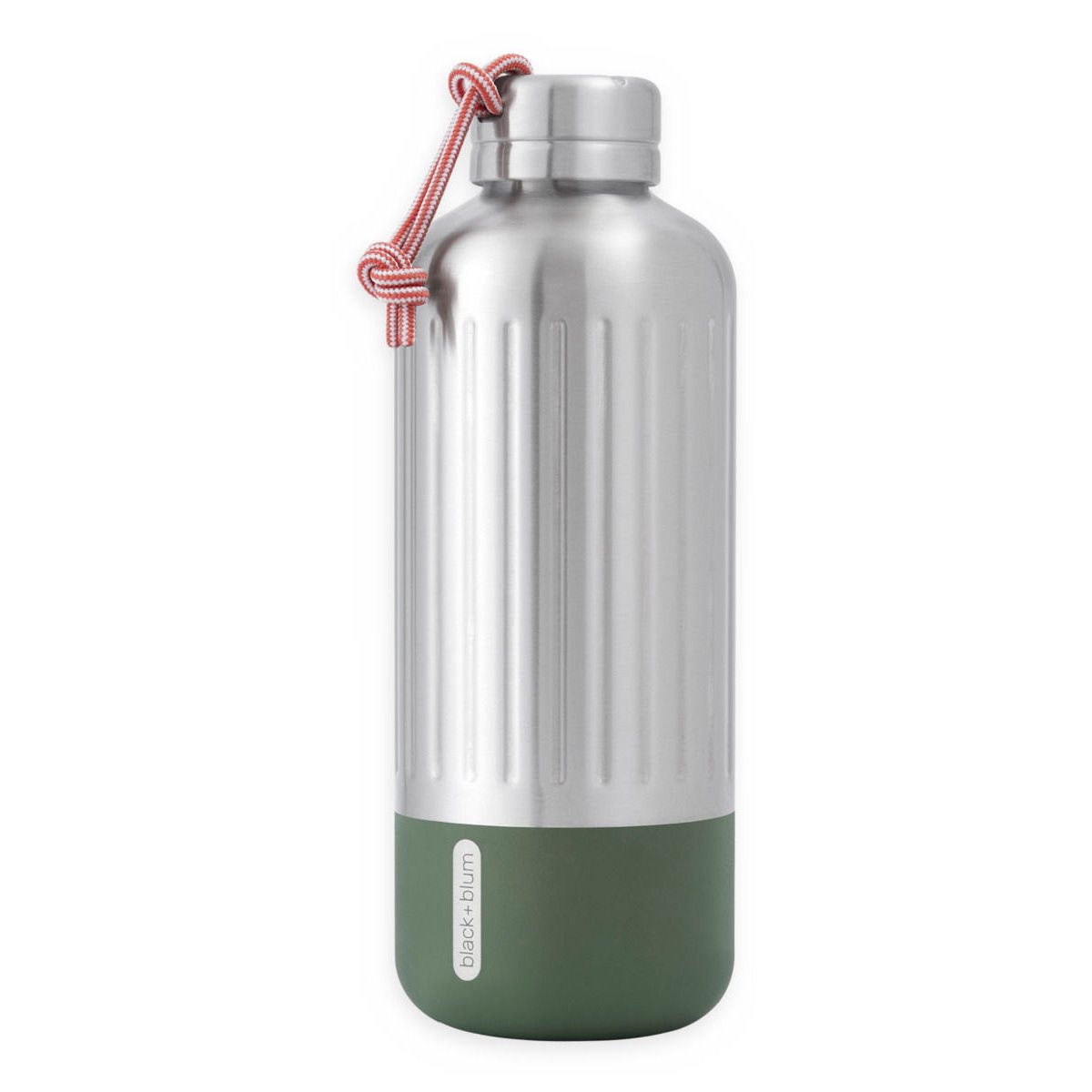 Gourde isotherme explorer en acier inoxydable olive 850 ml gris, BLACK + BLUM