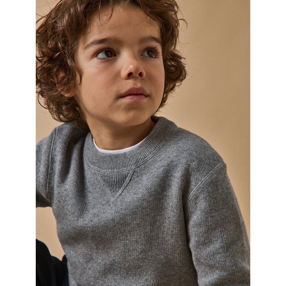 Pull sweat gris chine, CYRILLUS