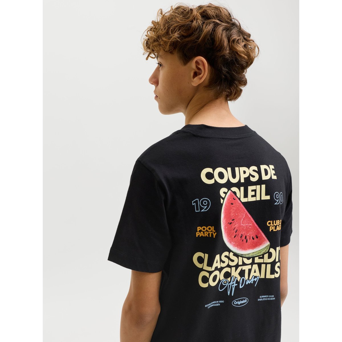 T-Shirt black 1, JACK & JONES JUNIOR