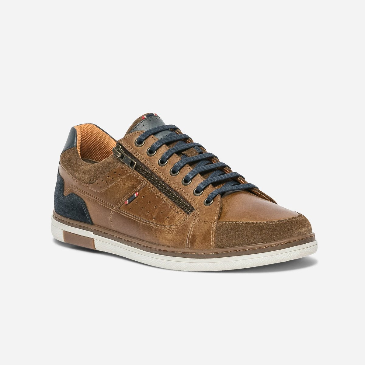 Basket en cuir MAHBI cognac, ERAM