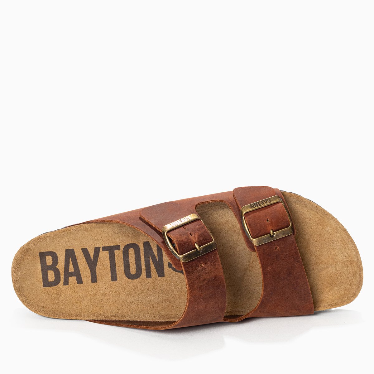 Sandales en cuir ATLAS marron, BAYTON