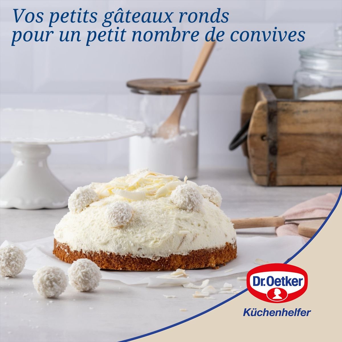 Lot de 2 moules à gâteaux 18/18 cm en acier TRADITION noir, DR OETKER