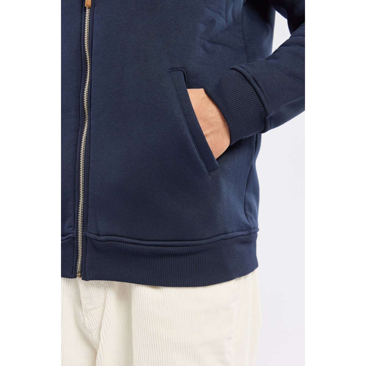 Gilet zippé col teddy amiral, GUY DE BERAC