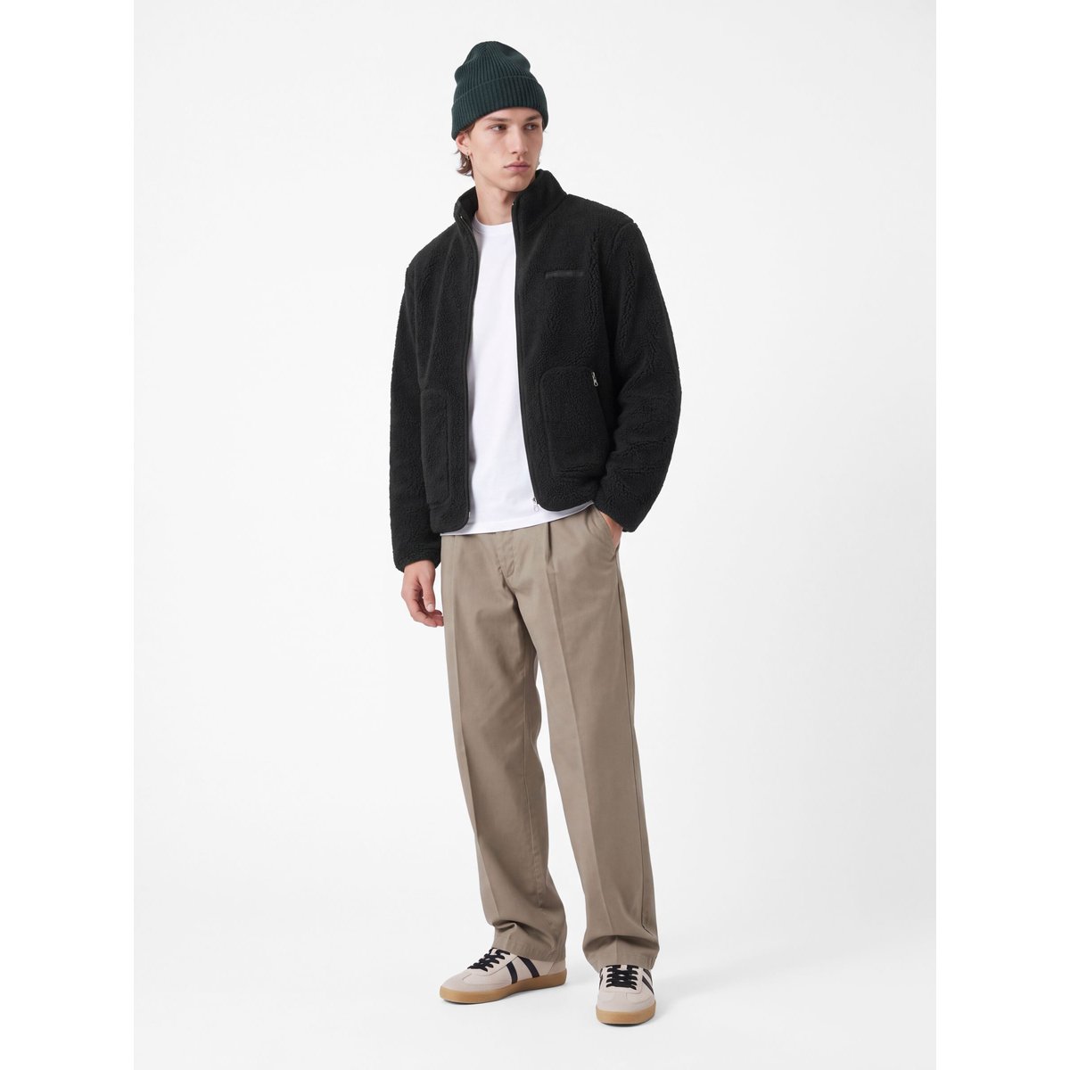 Manteau En Peluche black 1, JACK & JONES