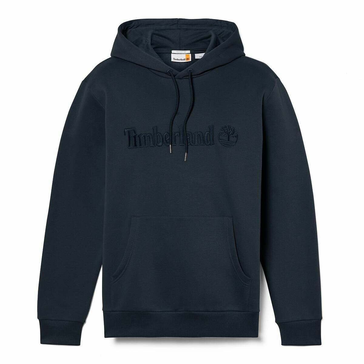 Hoodie met geborduurd ton sur ton logo marineblauw, TIMBERLAND