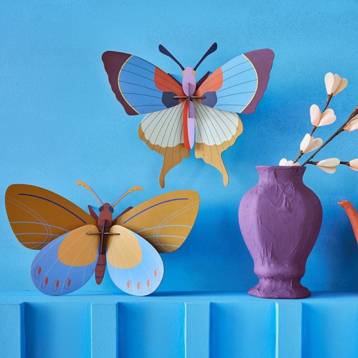 Papillon décoratif Plum Fringe Butterfly multicolore, STUDIO ROOF