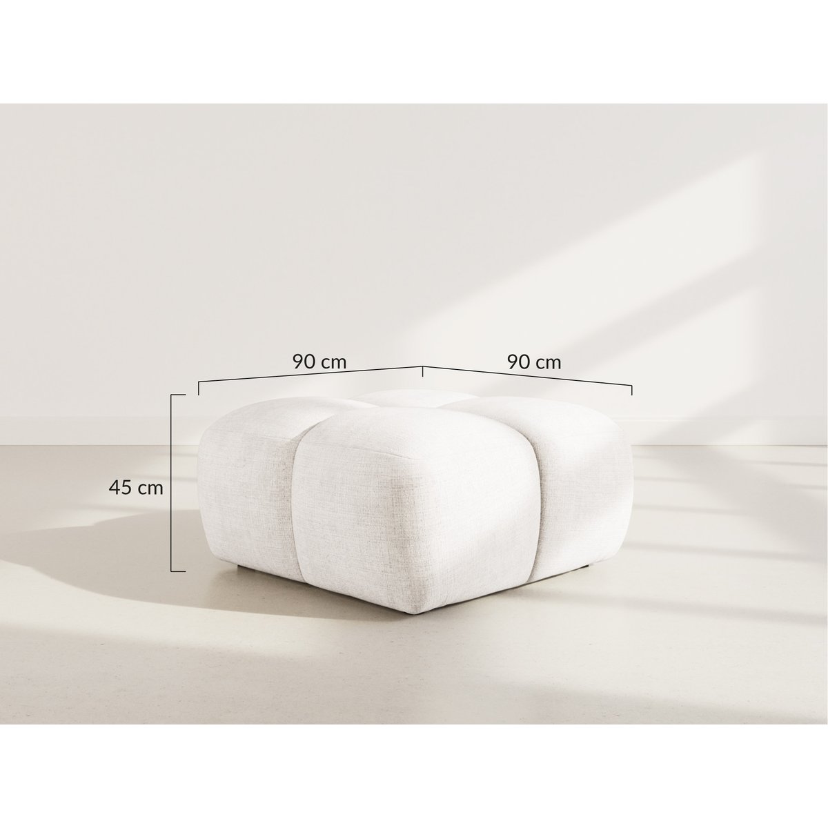 Pouf - GRACE prune, BEST MOBILIER