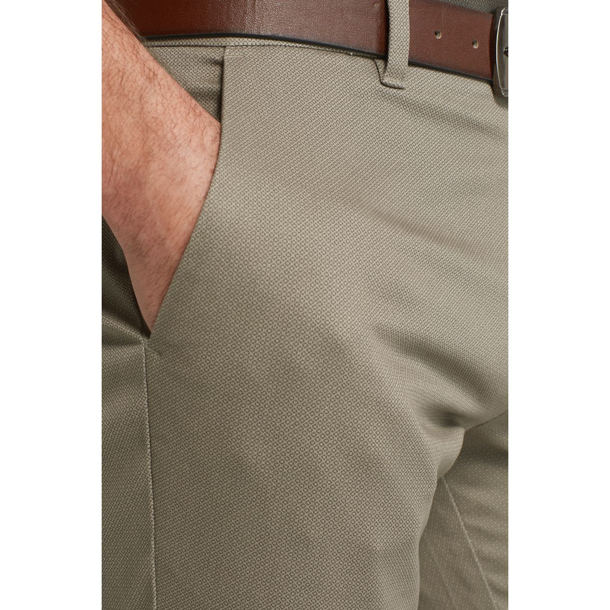 Pantalon Chino Coupe Droite Avec Ceinture naturel, NEXT