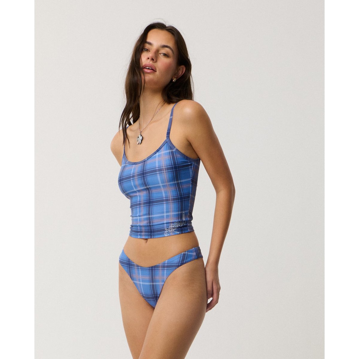 Bas de maillot de bain brésilien ARCHIVE PLAID blue, RIP CURL