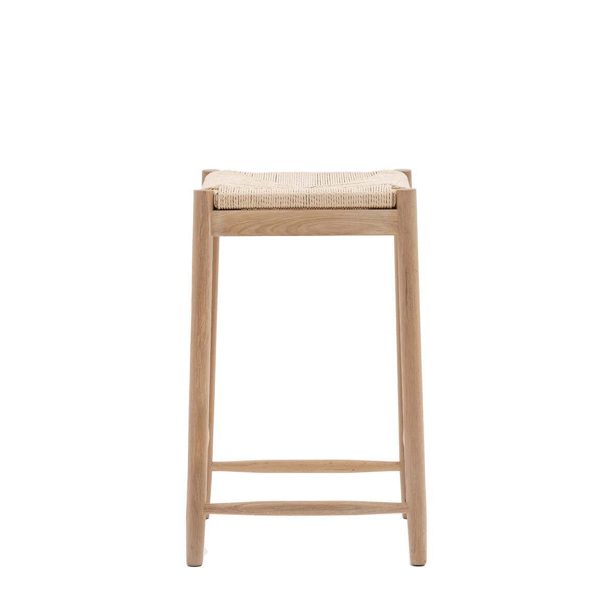 Ende Solid Oak & Woven Rope Stool natural, ÉDITÉ