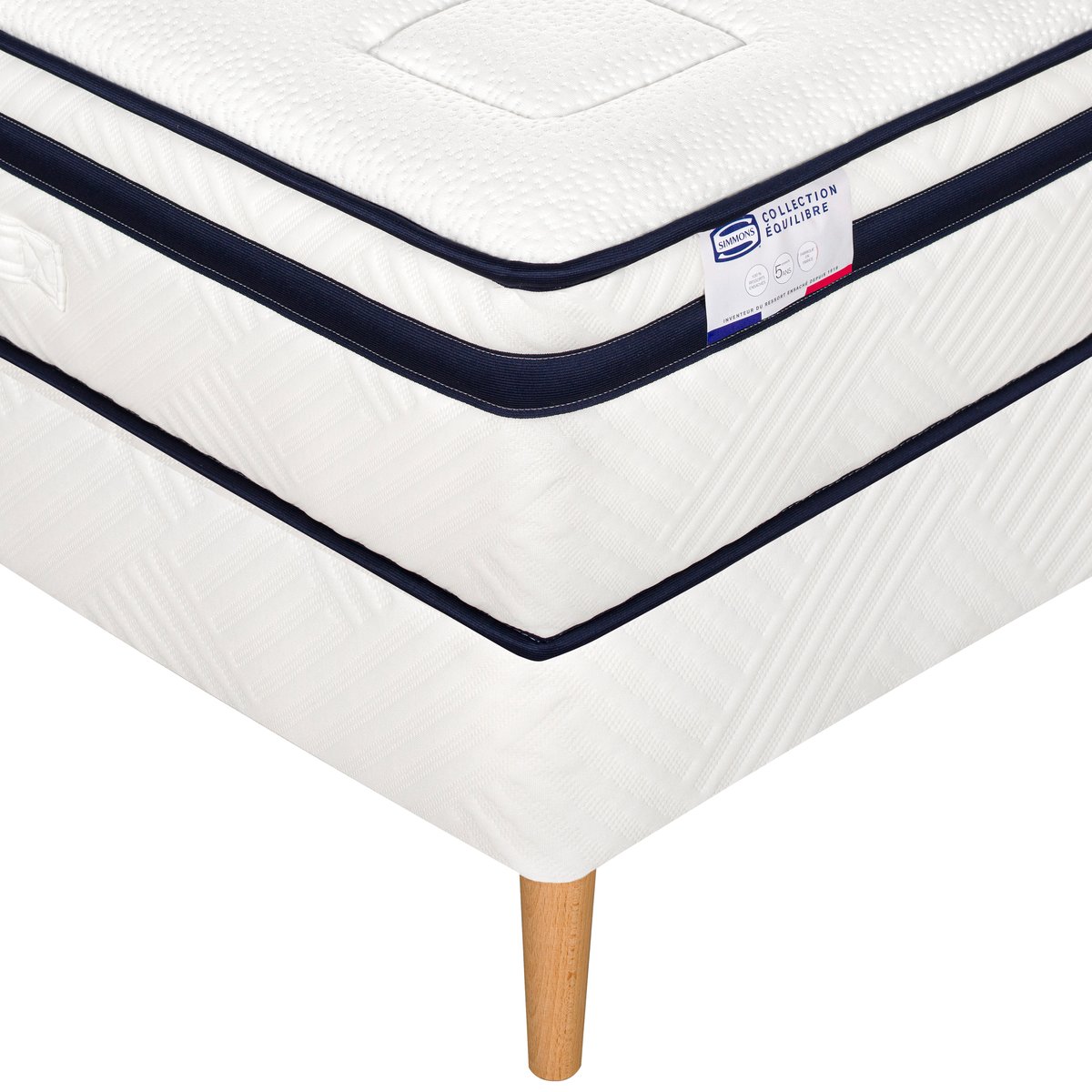 Matelas L'INCOMPARABLE 140x190, Hybride, ferme, H27 blanc, SIMMONS