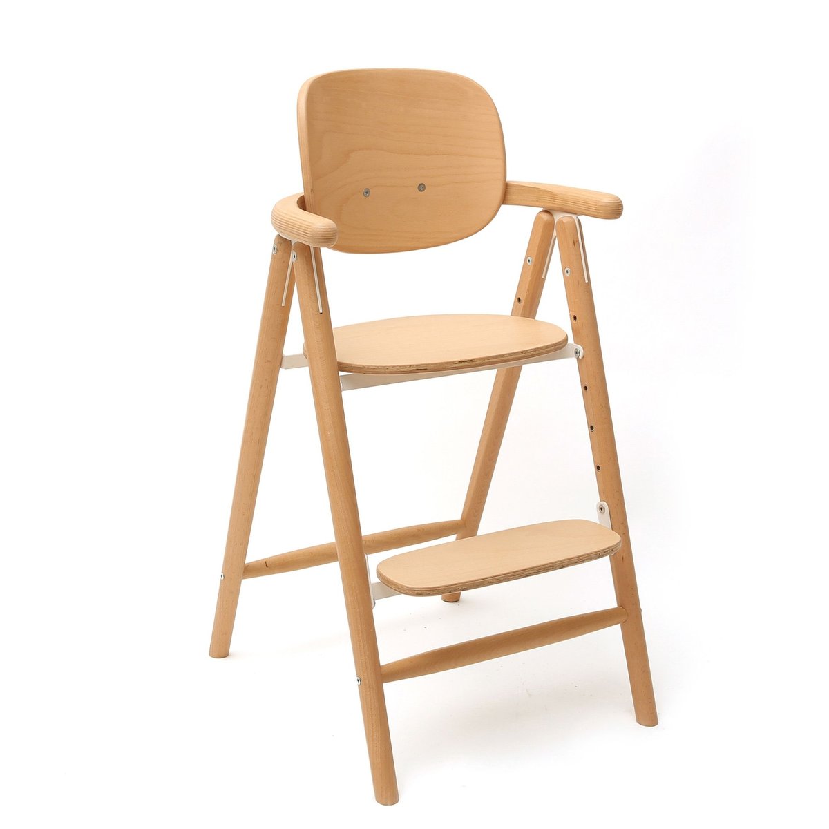 Chaise haute TOBO bois naturel, CHARLIE CRANE