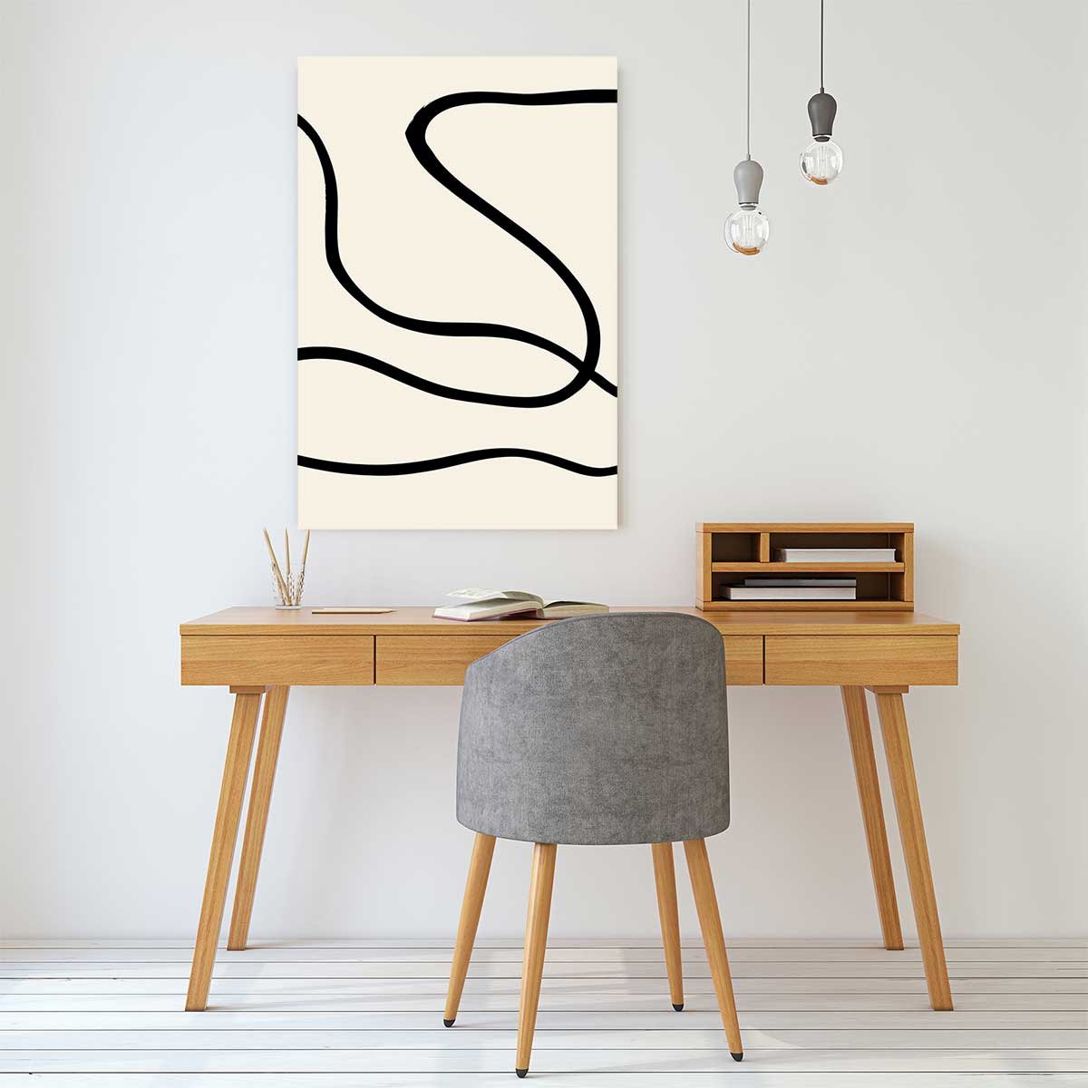 Tableau line art bold III tableau alu dibond, HEXOA