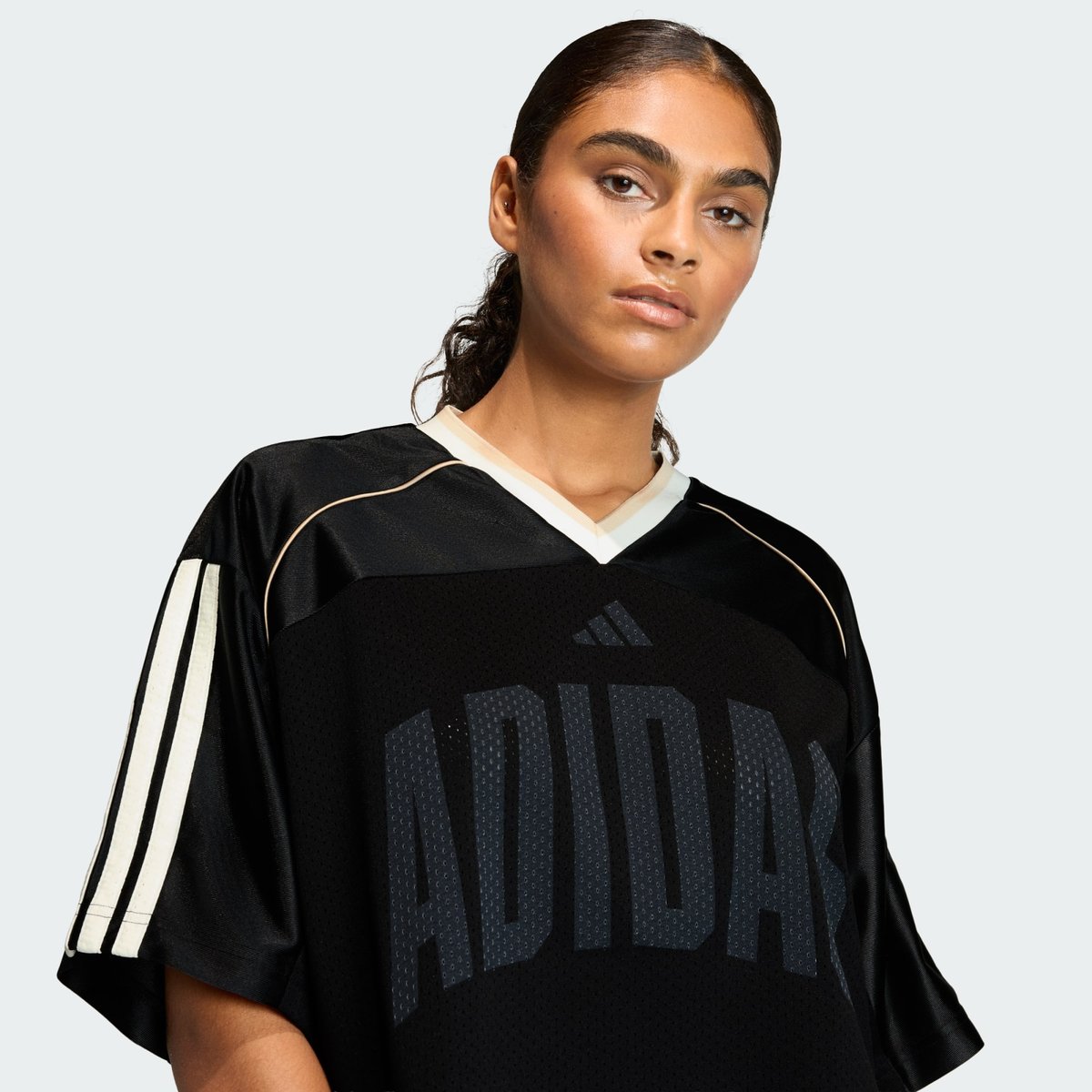T-Shirt Mesh Stadium T-Shirt Mesh Stadium black / crystal linen / off white, ADIDAS SPORTSWEAR