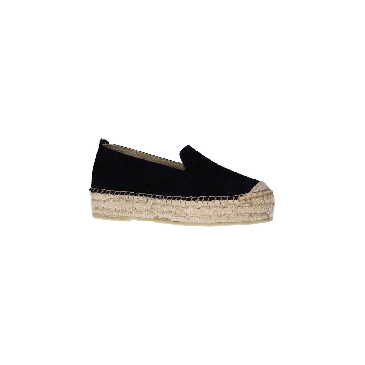 Espadrilles en daim noir, SACHA
