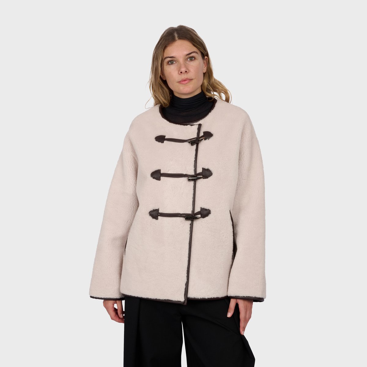 Veste à fermeture par brandebourgs HERMINE ecru, OAKWOOD