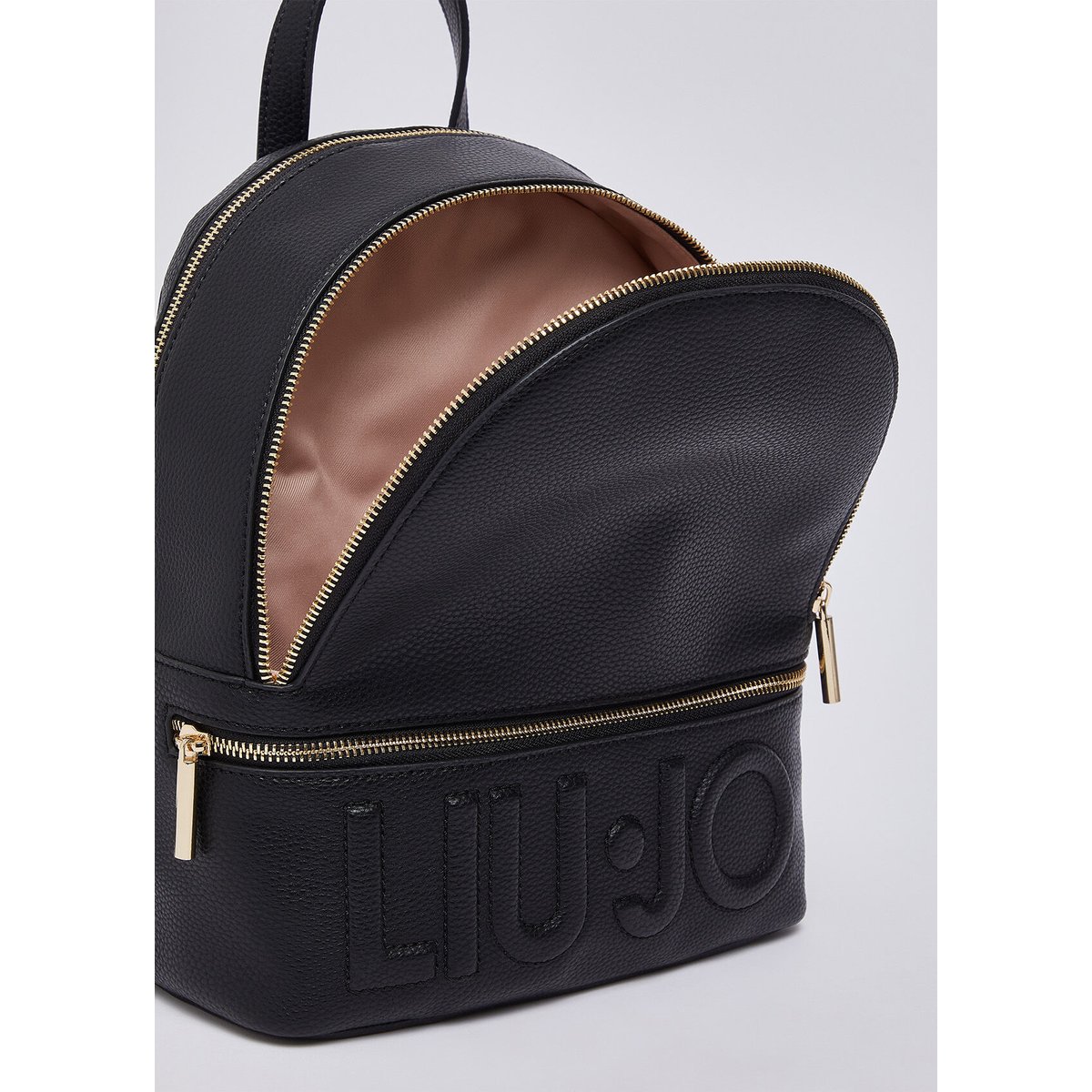 Sac à dos avec charm noir, LIU JO