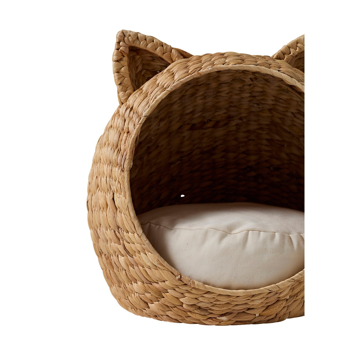 Panier pour chat en jacinthe d'eau couleur unique, VERTBAUDET