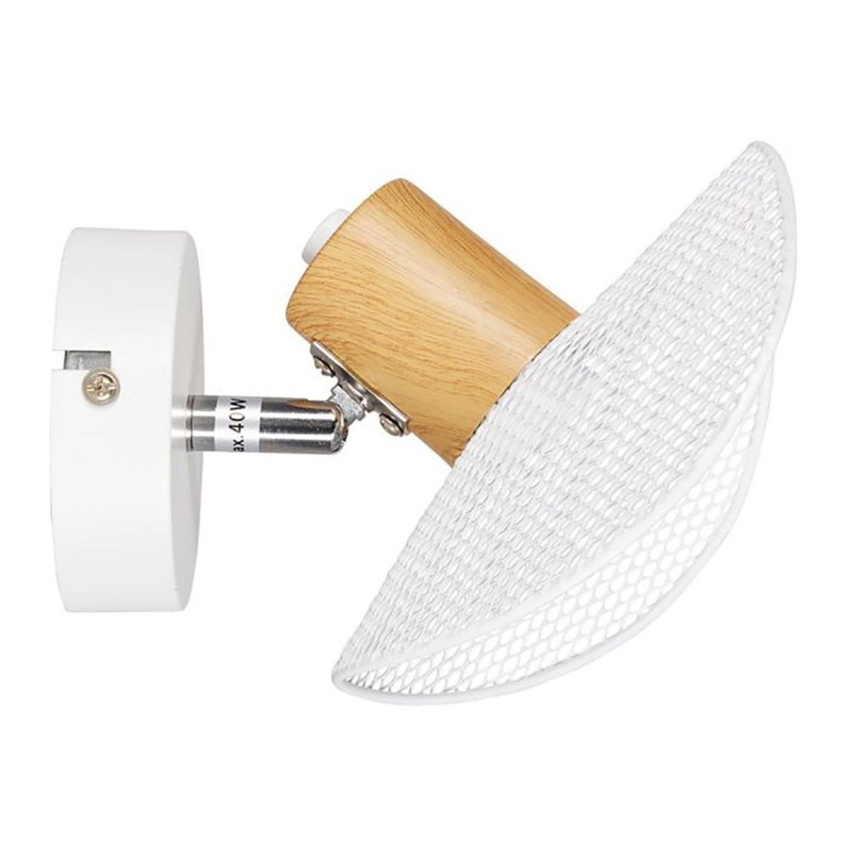 Applique Spot Orientable Métal Hyde Blanc blanc, DECORATIE
