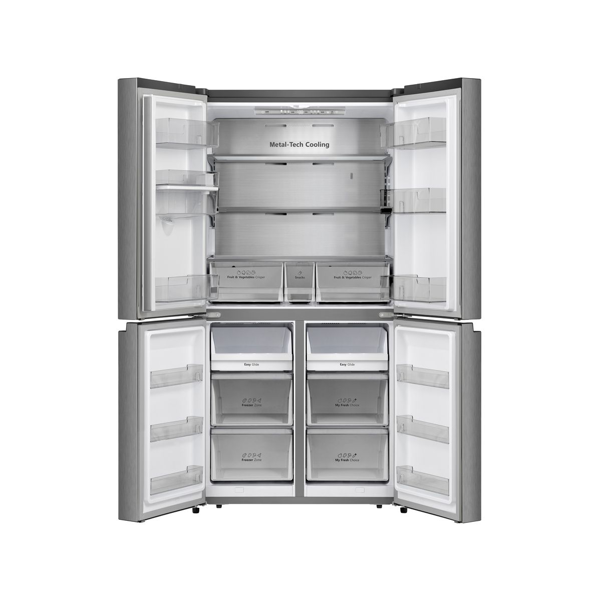 Réfrigérateur multi portes RQ758N4SWSE gris, HISENSE