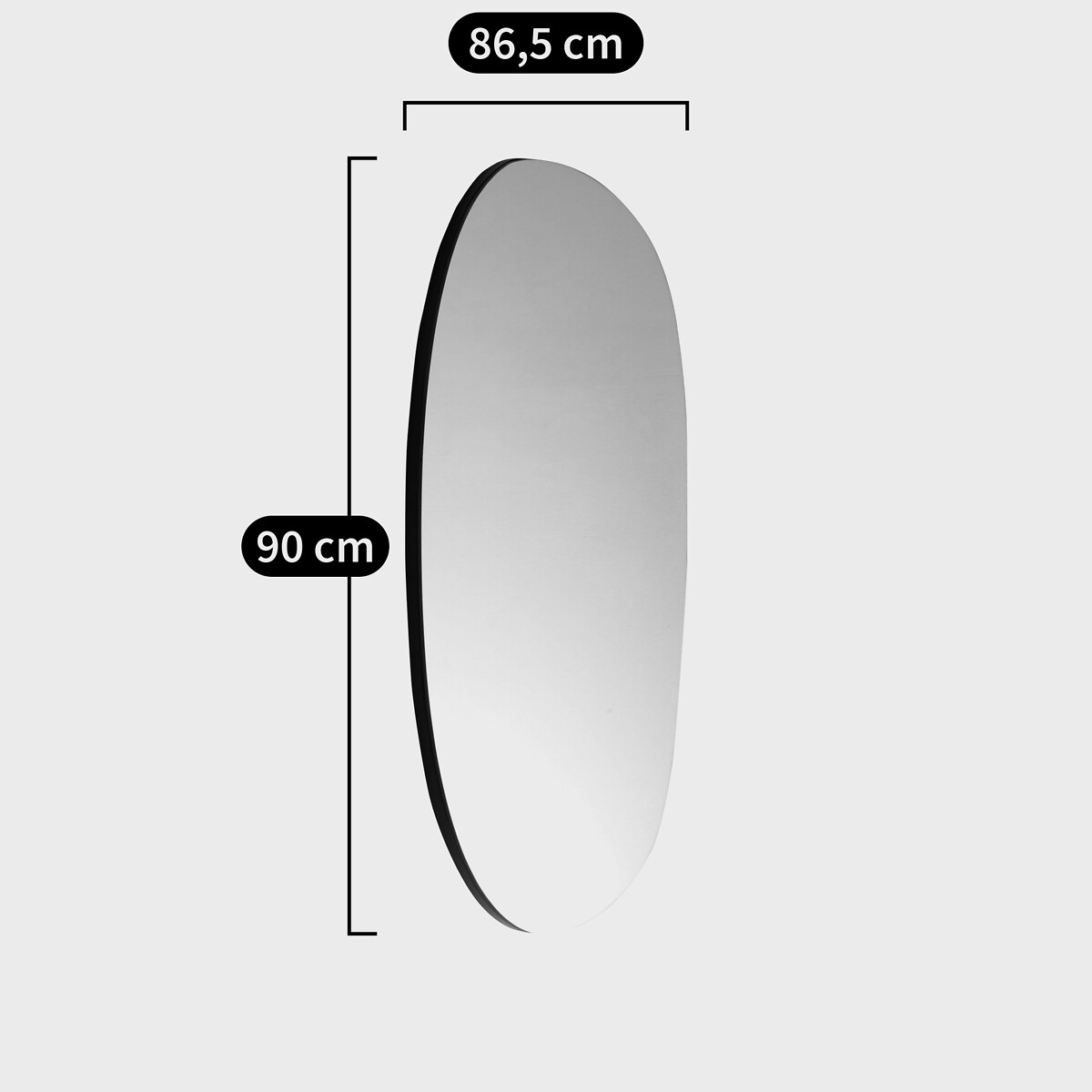 Miroir organique taille L, Biface transparent, LA REDOUTE INTERIEURS