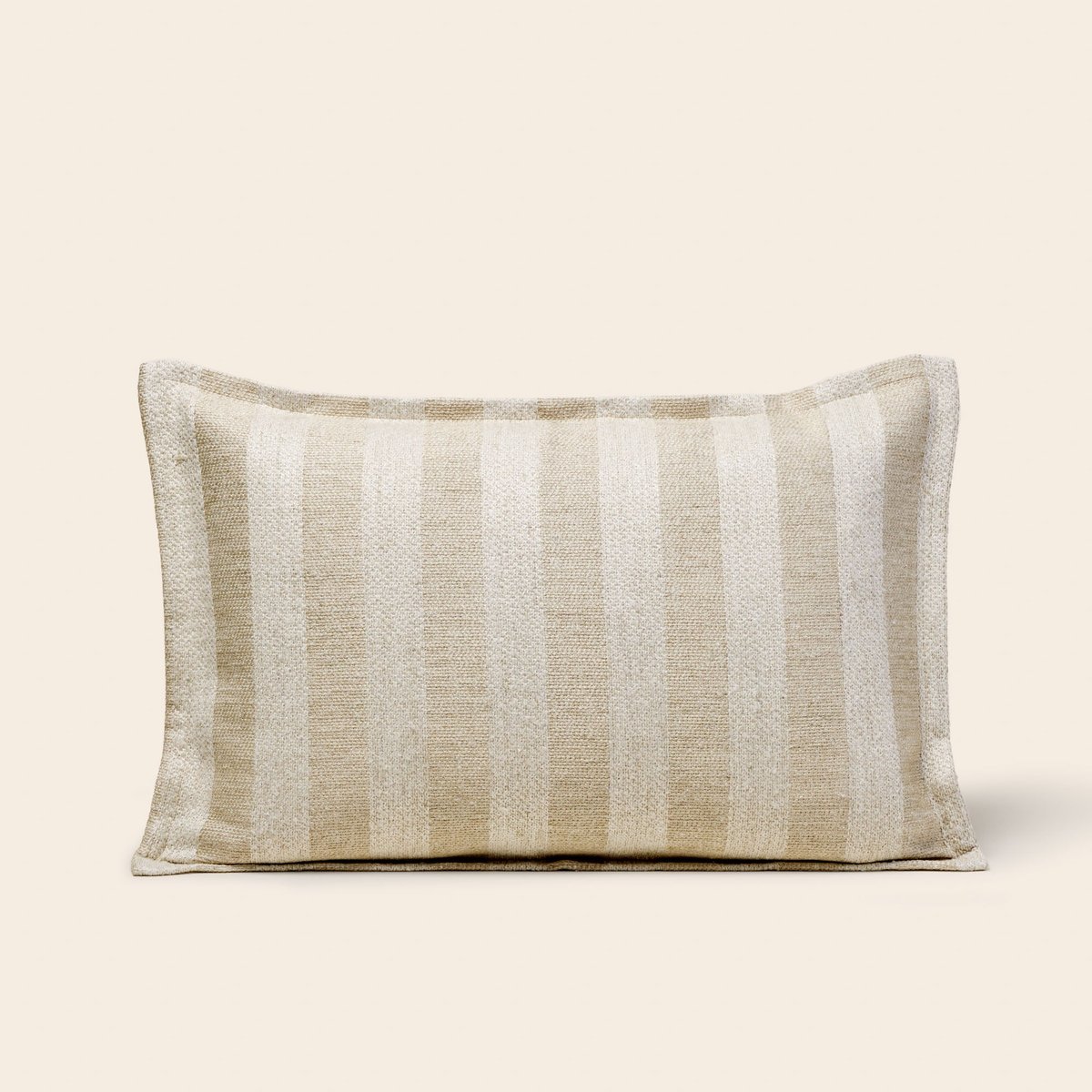 Housse De Coussin en Jacquard de rayures FABBIO naturel, MADURA