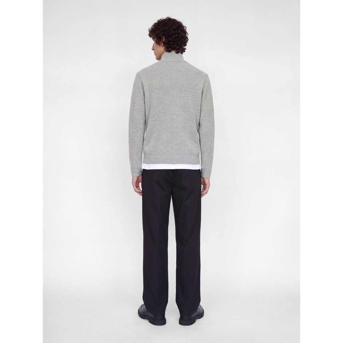 Pull En Maille light grey melange 1, JACK & JONES