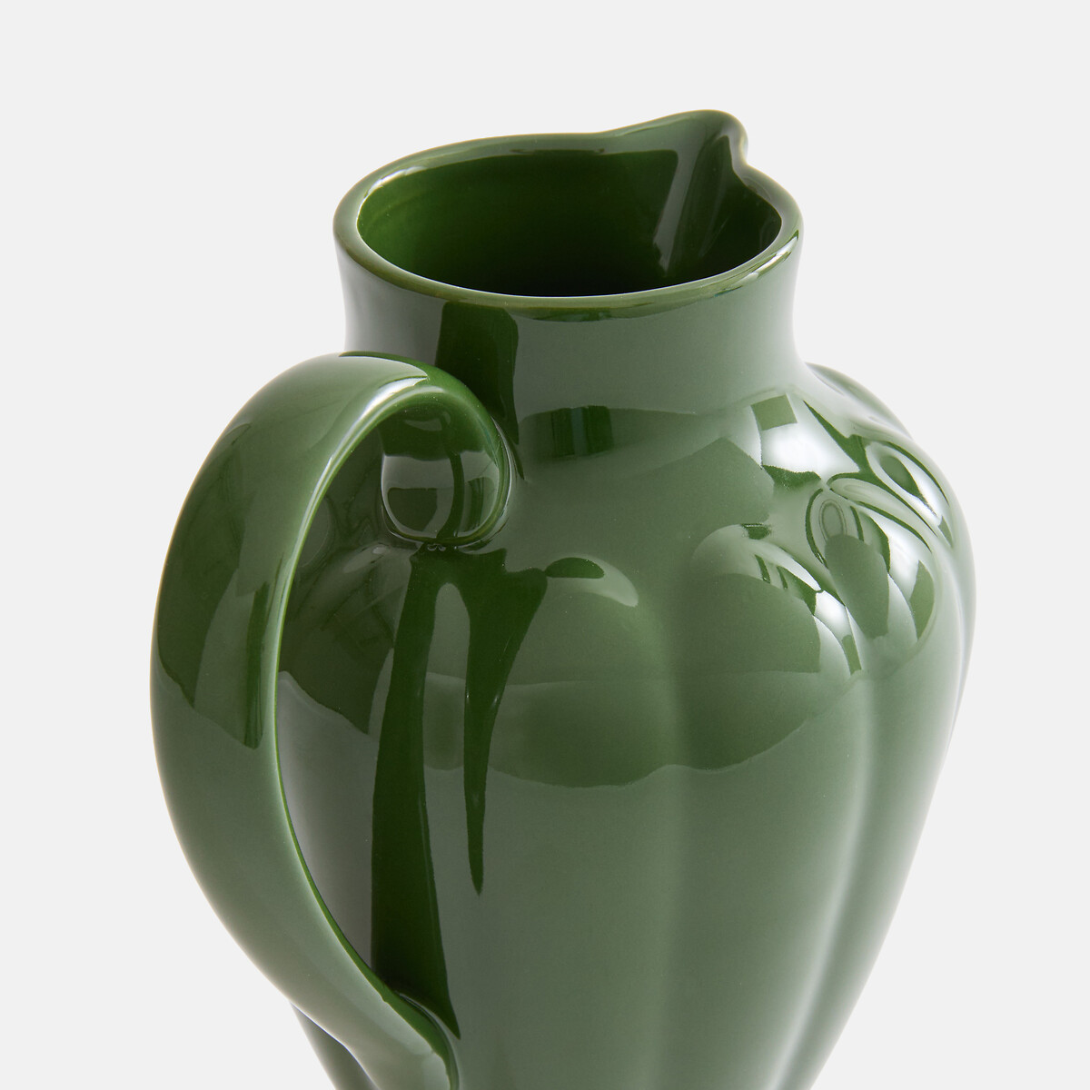 Carafe esprit vintage, en grès émaillé, ENOA vert, LA REDOUTE INTERIEURS