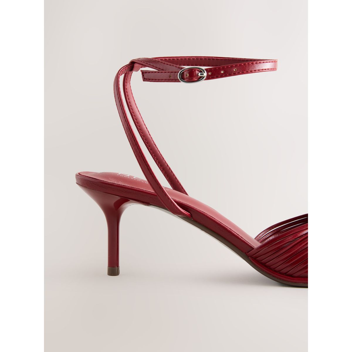 Sandales à talons, torsades et finition métal rouge, NEXT