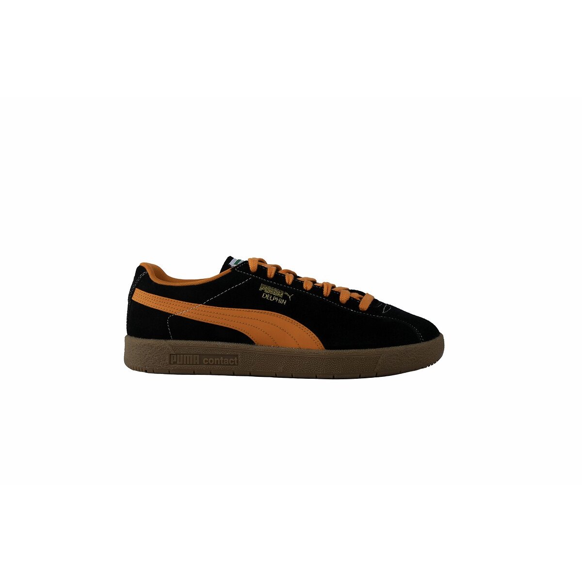 Baskets cuir Delphin noir/orange, PUMA
