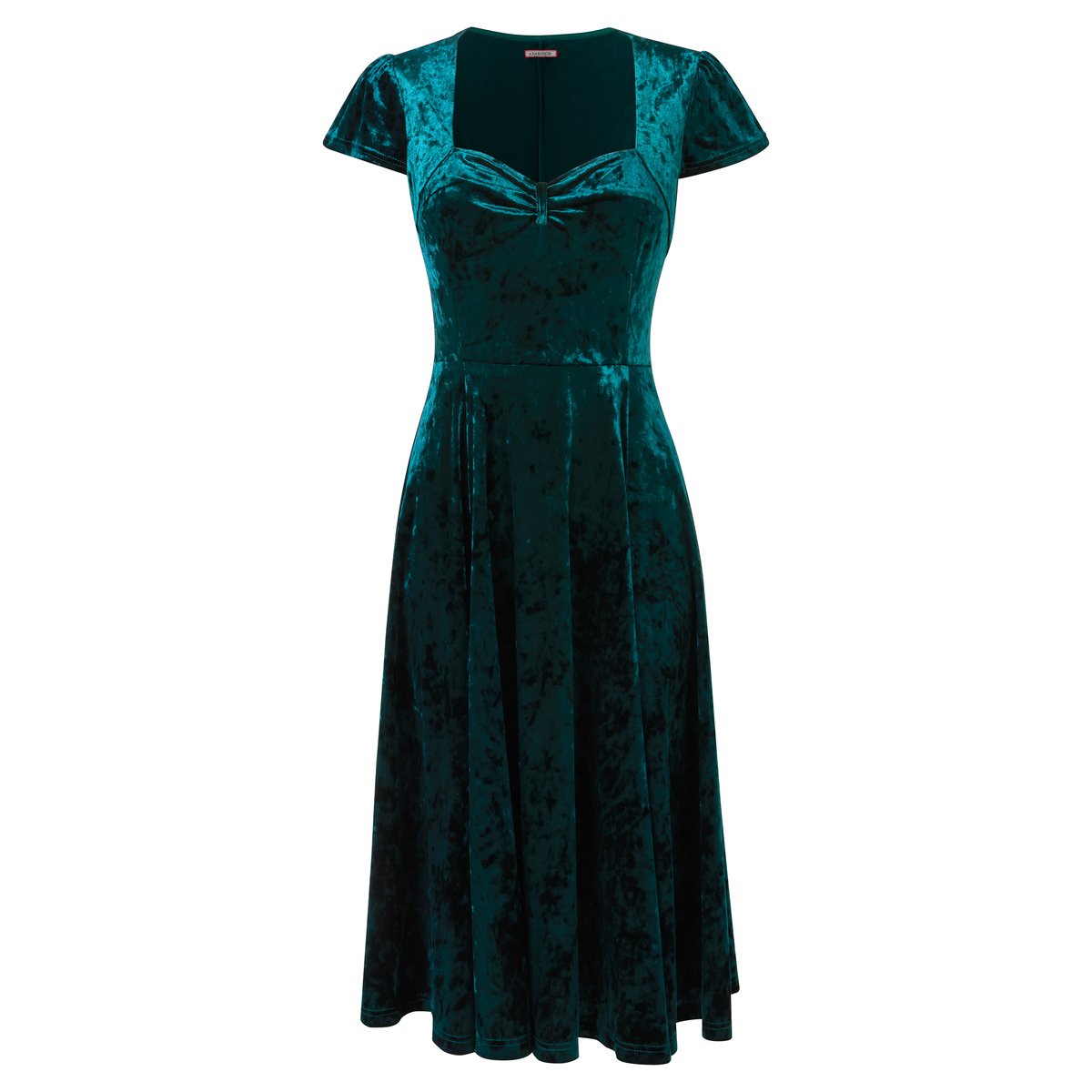 Robe Vintage en Velours Loretta vert, JOE BROWNS