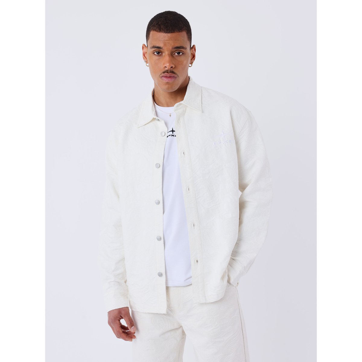 Surchemise Kalash x PXP à motifs bandana crème camel, PROJECT X