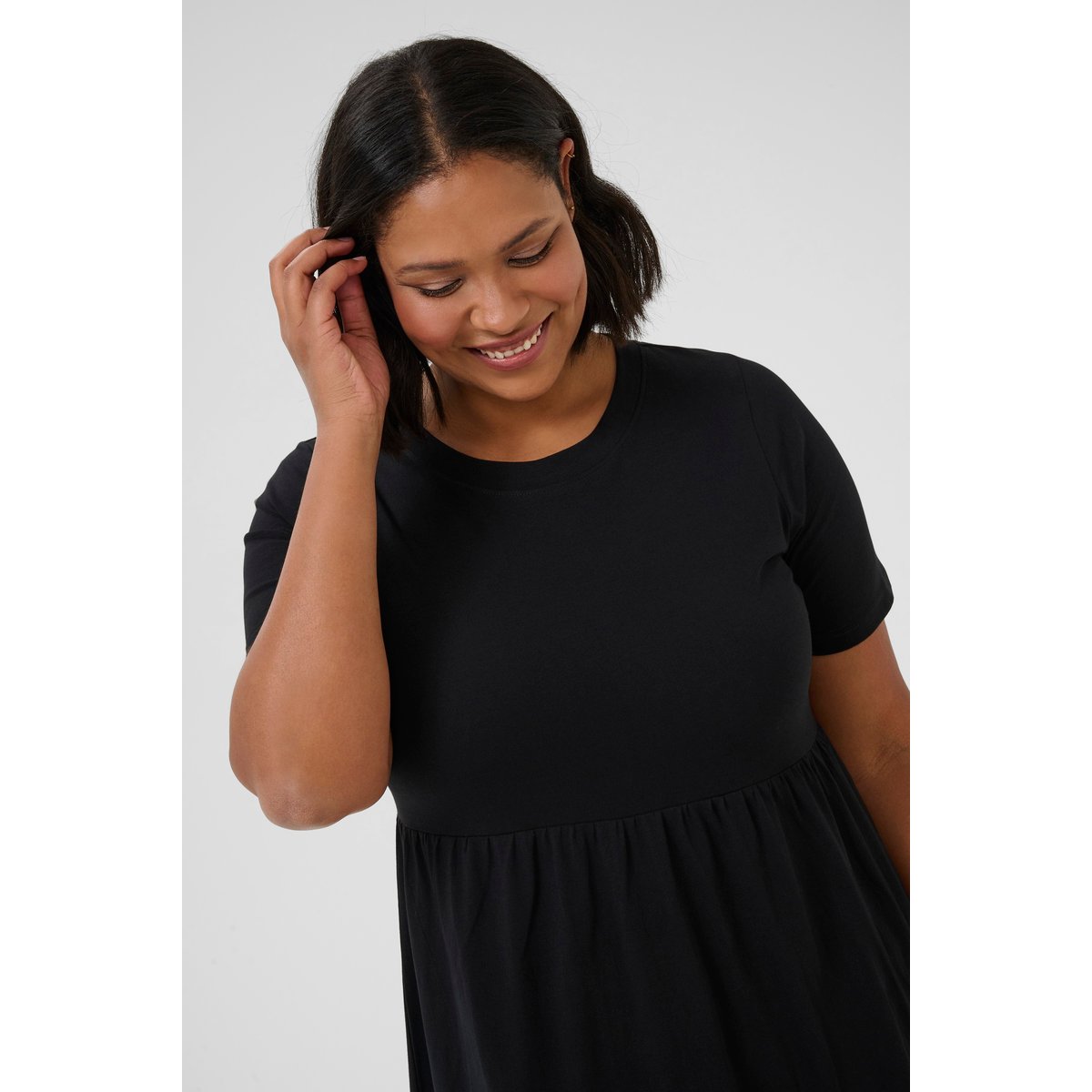 Robe noir black deep, KAFFE CURVE