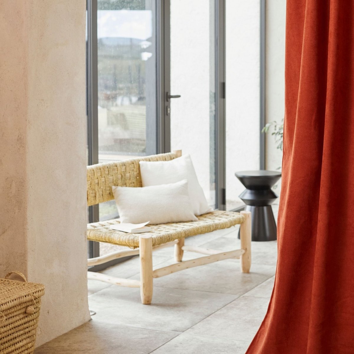 Grande banquette bois Marocaine -  LOJI naturel, HOME MAISON