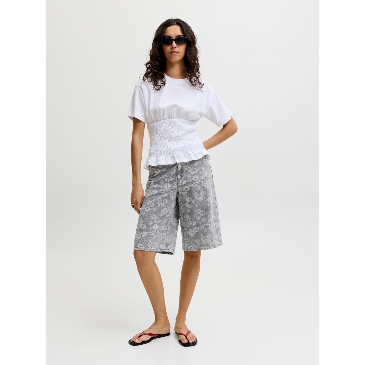 Short En Denim grise - grey denim 1, JJXX