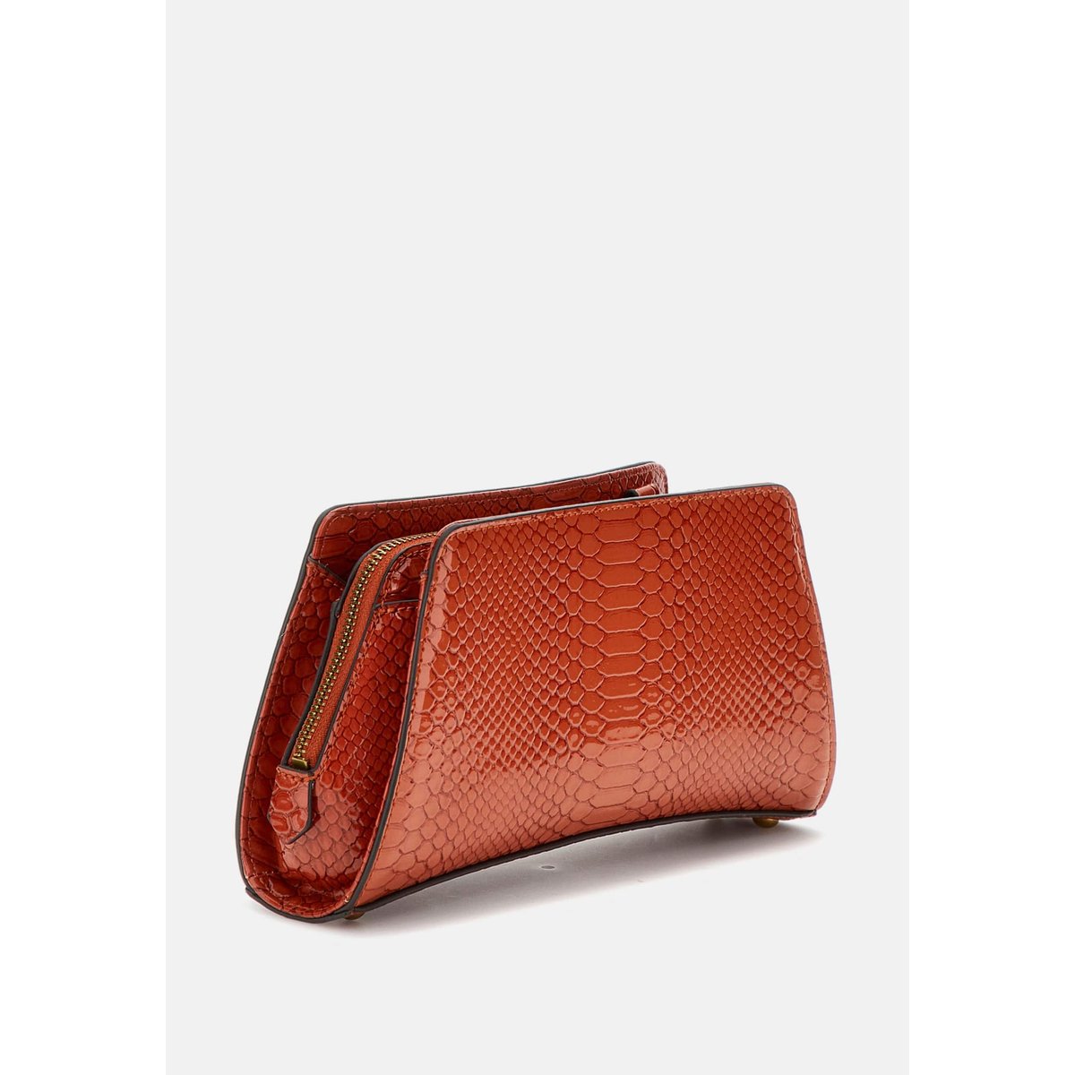 Georgina Sac À Bandoulière Imprimé Python orange, GUESS